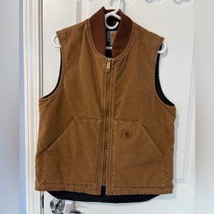 Carhartt Duck Quilted Vest Size Medium Insulated